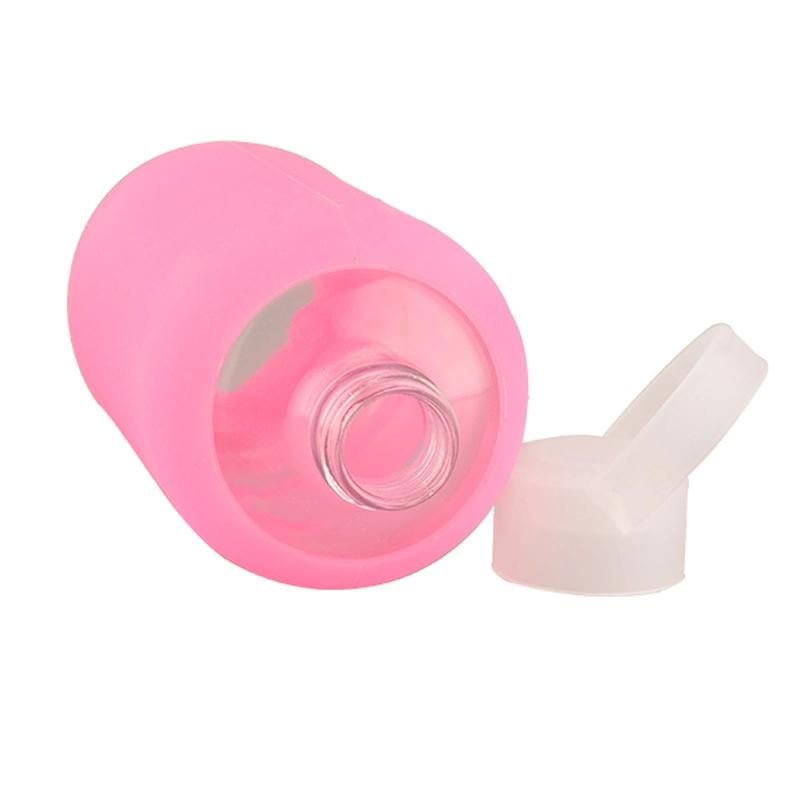 High Quality Glass Water Feeding Bottle Cover/Bottle Sleeve Silicone Cover Protect Insulating Glass Beverage Bottles