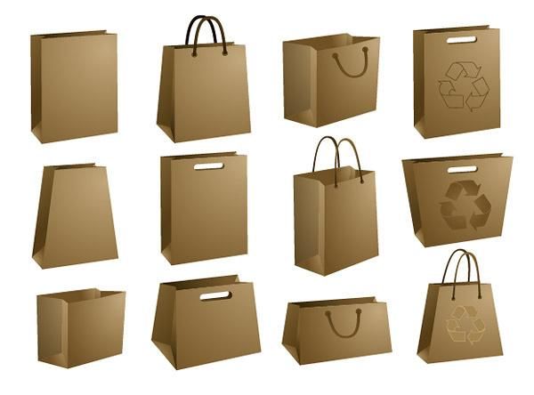 OEM Service Biodegradable White Kraft Paper Bag