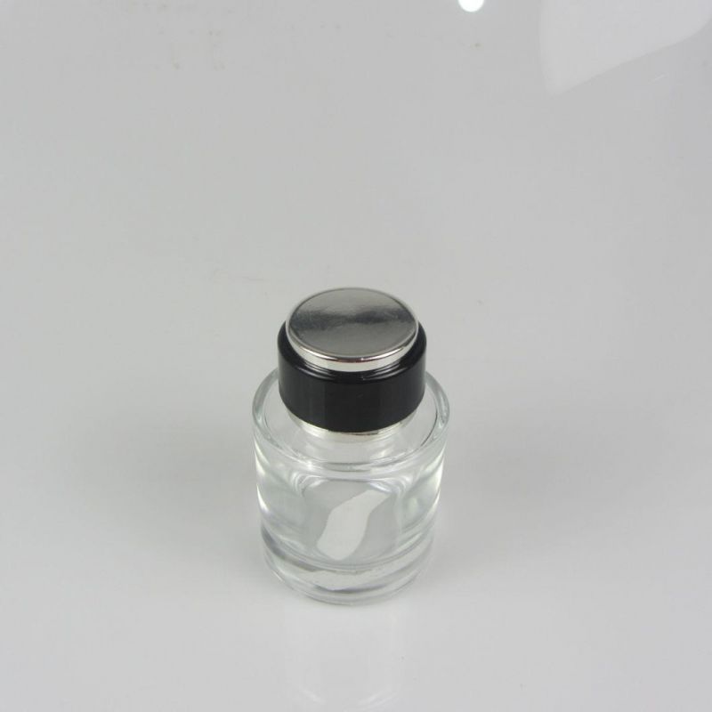 China Wholesale Logo Custom Mini Round Perfume Bottle with Cap