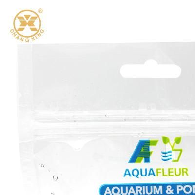 Customized Plastic Packaging Transparent Stand up Mylar Zipper Bag for Demersum