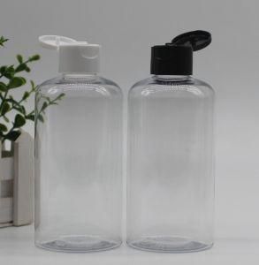 Transparent 250ml Boston Round Bottle with Flip Top Cap