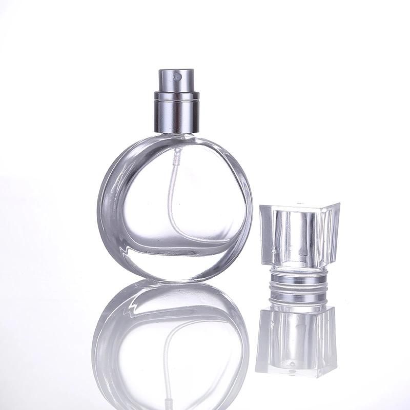 25ml Mini Clear Glass Spray Perfume Bottle Portable Travel Refillable Cosmetics Empty Bottle Aluminum Spray Head