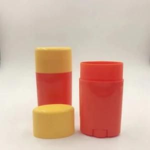 Empty Plastic Deodorant Stick Bottle for Cosmetics Cream Container