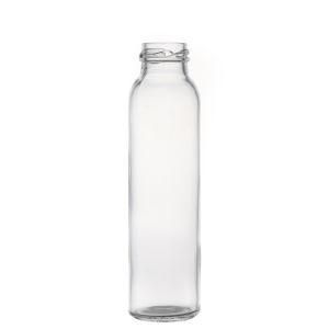 Wholesale Glass Bottle Factory High Quality Empty Round Clear Water Glass Bottle with Lids