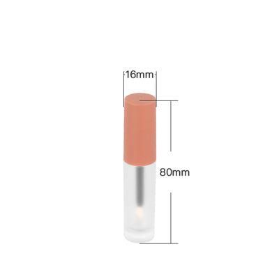 Factory Supply 2.5ml Mini Cute Matt Frosted Empty Clear Lip Gloss Packaging Custom Lip Gloss Container Packaging for Lip Gloss