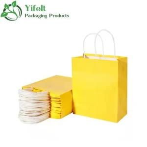 OEM Custom Chinese Supplier Durable Brown/White Kraft Paper Bag Packaging/Shopping Bags Craft Paper Handbag
