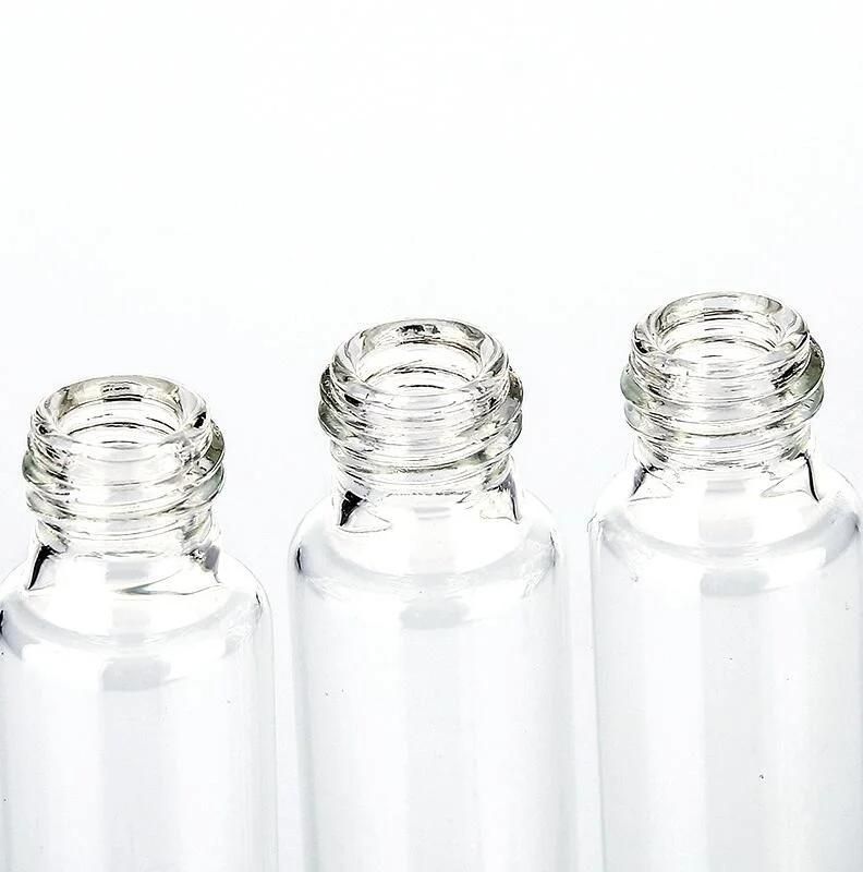 5ml 10ml Clear Glass Bottle Roll on Empty Fragrance Perfume Essential Oil Bottles Plastic Roller Ball