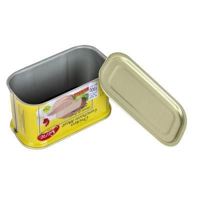 198g Empty Square Luncheon Meat Can