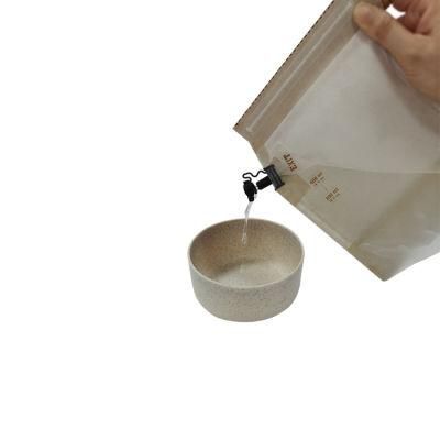 Yellow Kraft Paper Coffee Tea Sachet Filter Stand up Pouch Brewing Bag with Spout