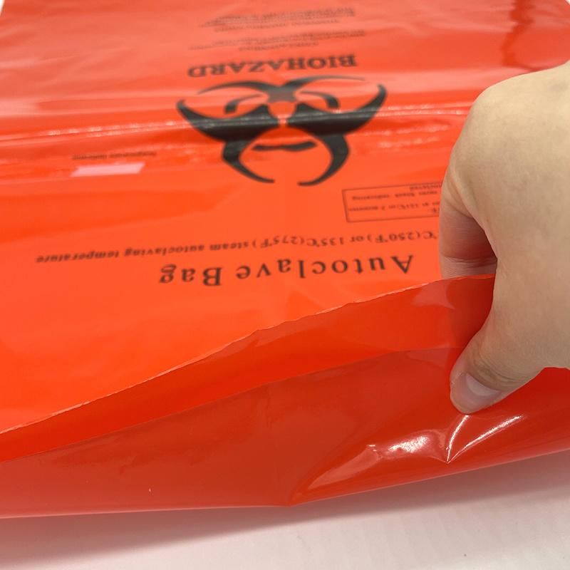 High Quality Plastic Danger Bio-Medical Biohazard Waste Bag