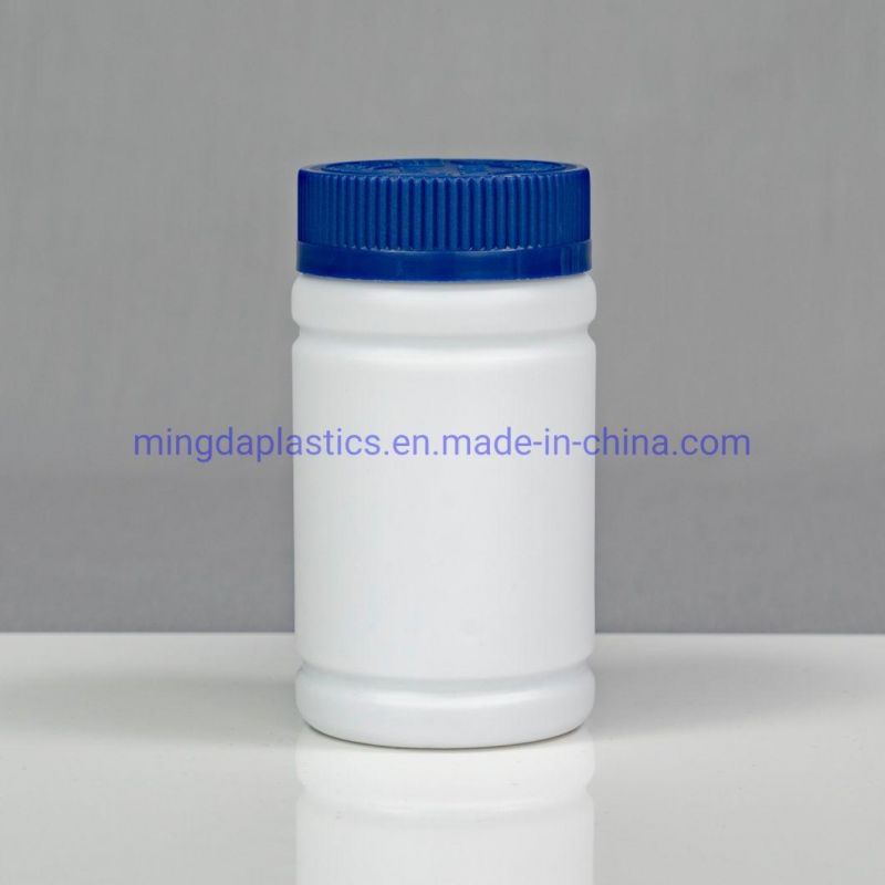 188ml Healthcare Supplement Plastic Packaging White HDPE Medicine Round Bottle
