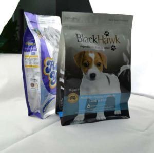 1kg 5kg 10kg 15kg 20kg 25kg Plastic Stand up Flat Bottom Pet Dog Food Packaging Bag