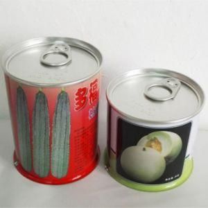 Round Platetin Cans Put Food Seed