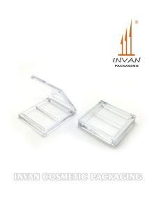 Hot Selling Transparent Square Eye Shadow Case Compact Powder Case