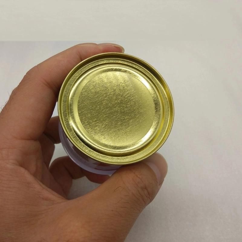 Manufacturer Food Grade Tomato Tin Can with Metal Hand Pull Lid