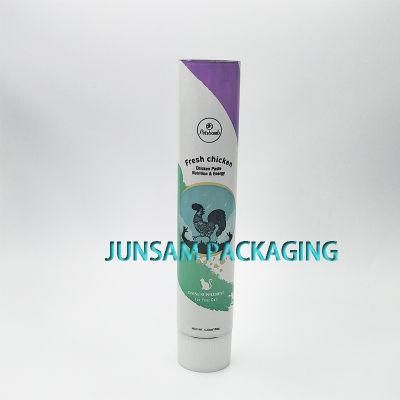 Foldable Aluminum Collapsible Printing Tube Cosmetic Packaging Cylindrical Metal Container