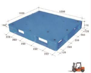 Heavy Duty Flat Top Deck Single Face 100% Virgin HDPE Stackable Plastic Pallet