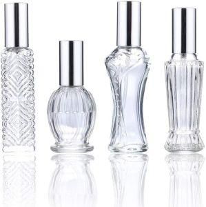 Wholesale Empty Clear Square Glass 50ml 100ml Perfume Bottle with Logo Sticker Window
