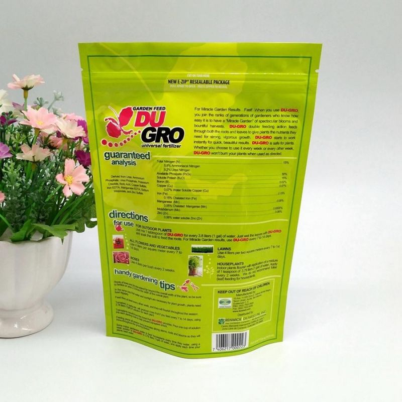 Recyclable Garden Feed Fertilizer Soil Packing Stand up Pouch 1kg