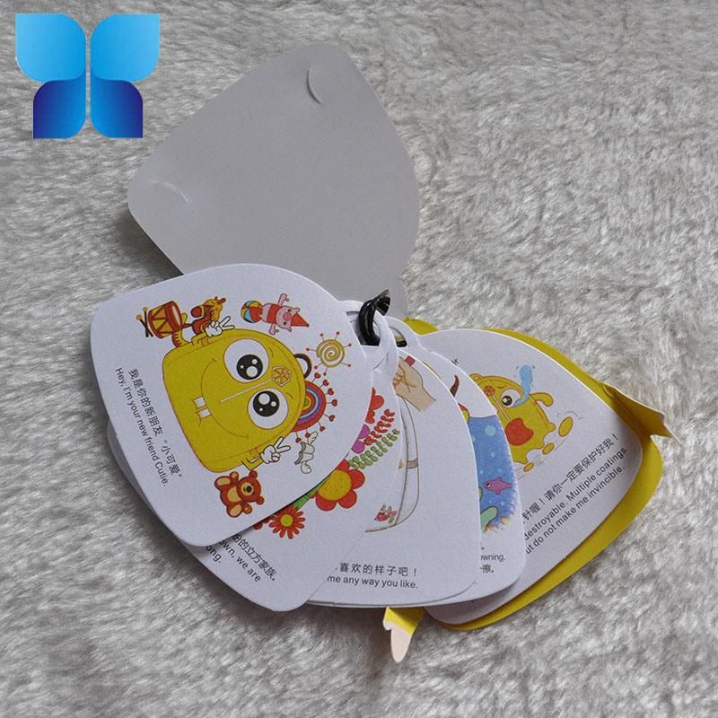 Wax String Folding Swing Tag for Children′s Schoolbag