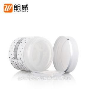 Chinese Supplier Wholesale Empty White Round PP Plastic Cosmetic Cream Jars with Double Wall Cream Jar 30g 50g 100g