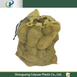 Tubular Drawstring Virgin PE Plastic Mono Leno Net Bag Tubular PP Vegetable Onion Mesh Bag