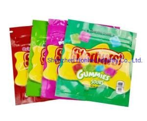 Starburst Gummies Empty Edible Mylar Bags Ziplock Candy Weed Flower Packaging Plastic Bag