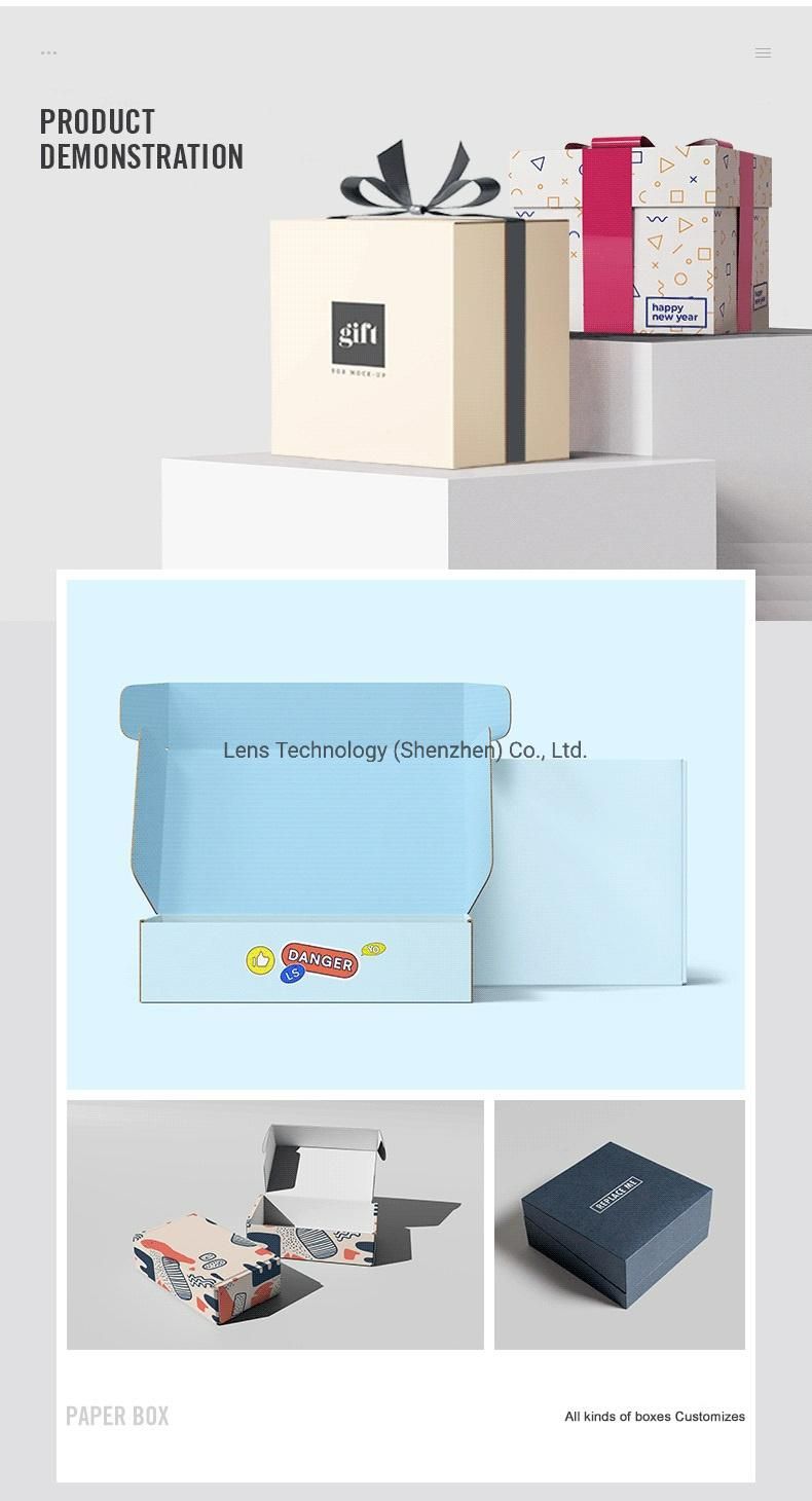 Different Color Corrugated Mailer Shipping Packaging Box