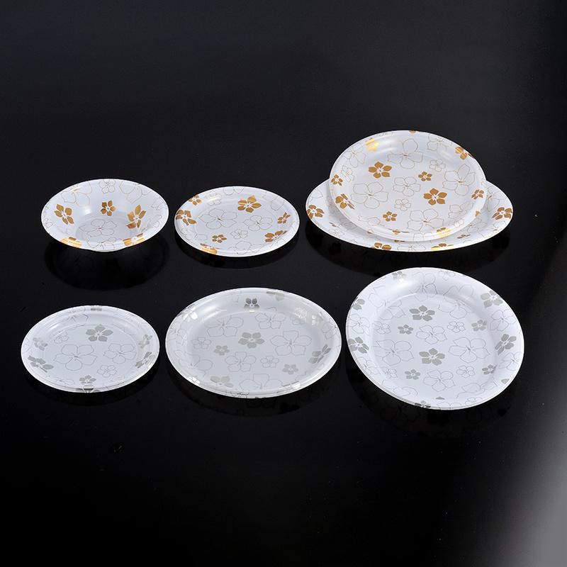 Easylife 7" (18cm) PS Printed Plastic Round Plate