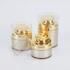 Amazon Luxury Airless Pump Bottle Cream Jar Acrylic Gold Black White Glossy Pump Jar 30ml Pet Pump Bottles Jars for Body Cream