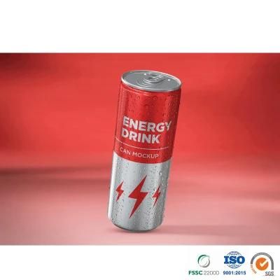 Manufacturer Supplier Soda Customized Printed or Blank Epoxy or Bpani Lining Sleek 355ml Aluminum Can