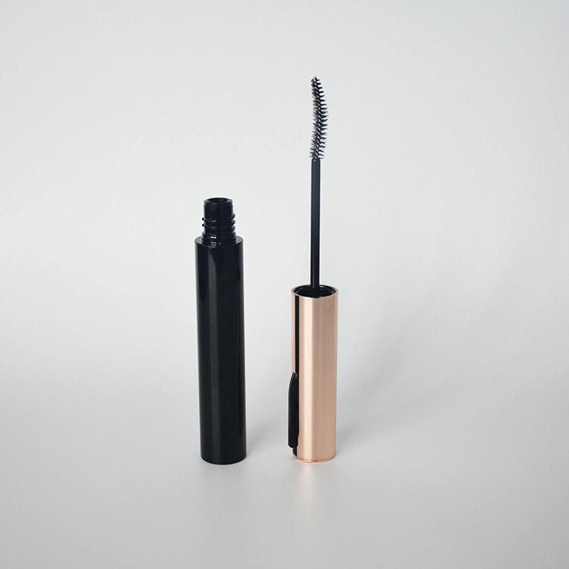 Bamboo Empty Mascara Tube for Cosmetics Skin Care Round Aluminium Mascara Tube Rose Silver Mascara Container