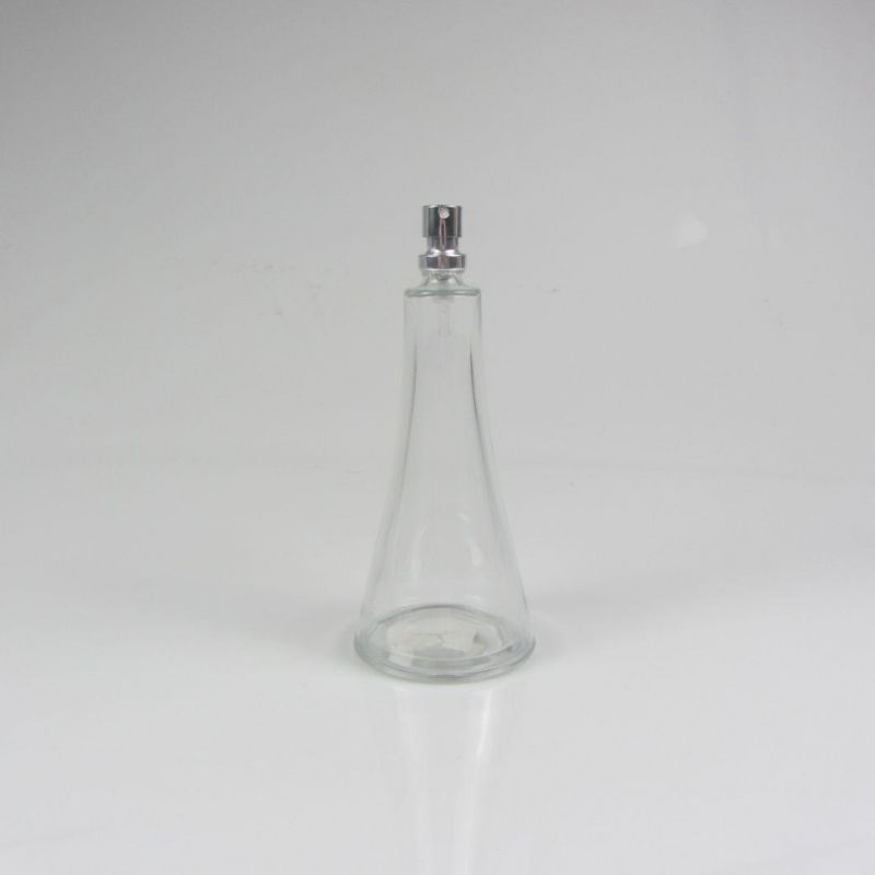 Hot Sales Round Shape Cosmetic Glass Spray Perfume Bottle 100ml