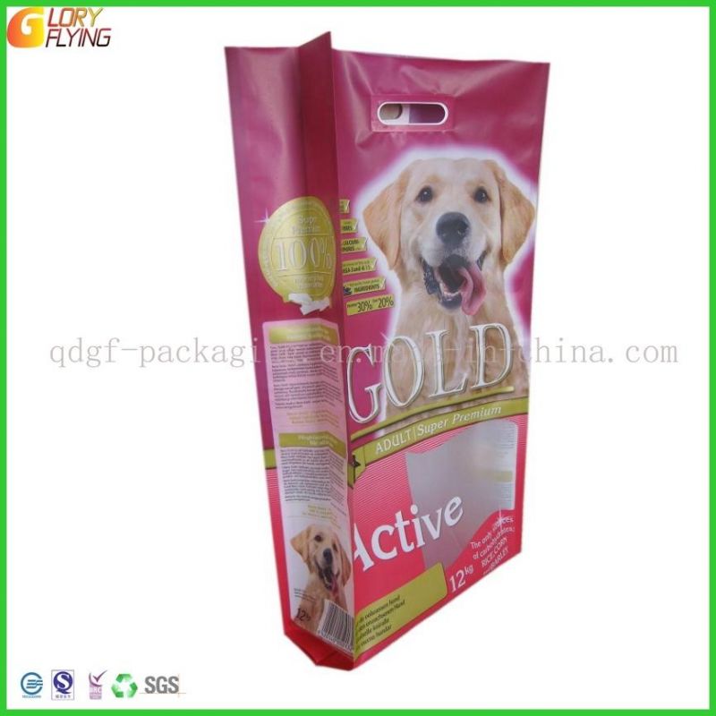 Dog Food Bag with Hard Plastic Handles for Heavy-Duty Food Packaging