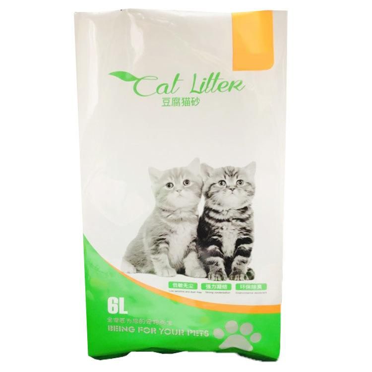 Colorful Design Printing Plastic PE Bags for 6lb 10lb 15lb 20lb 2kg 3kg 5kg Tofu Cat Litter