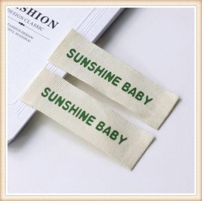 Custom Cute Heat Cut Garment Cotton Woven Labels