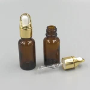 50ml Droper Bottle with Plastic Aluminum Silver Cap