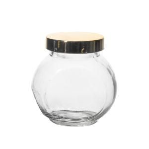 Factory Price Hot Sale Practical Empty Transparent Round Drop Resistant Glass Food Jar 100ml 250ml 500ml