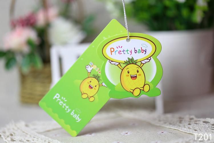 Cheap Custom Design Printing Name Logo Paper Garment Hangtag Labels Clothing Hang Tags with String