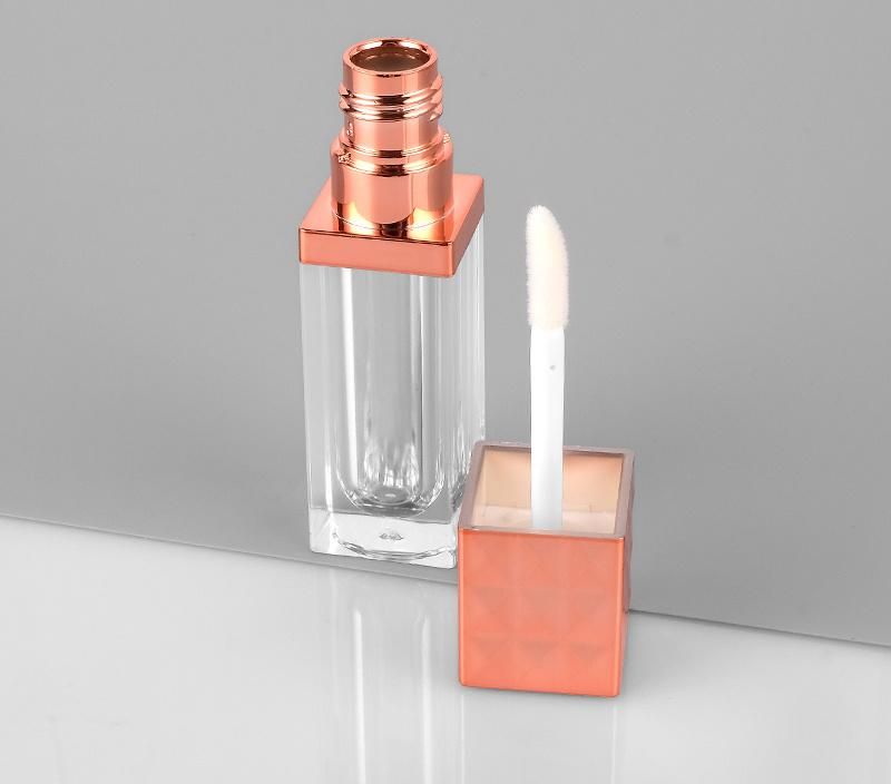 China Supplier Luxury Empty Lip Gloss Tube Square Lip Gloss Tube Container for Makeup Packaging