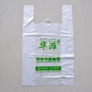 T-Shirt Bag Shopping Bag Compostable Plastic Compostable Biodegradable Customized Color 100% Biodegragble