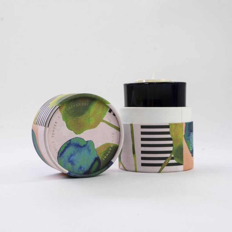 Custom Candle Cardboard Box Round Paper Tube