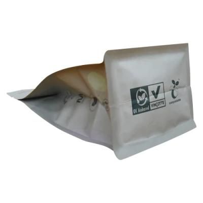 Eco-Friendly Aluminum Foil Flat Bottom Zipper Bags