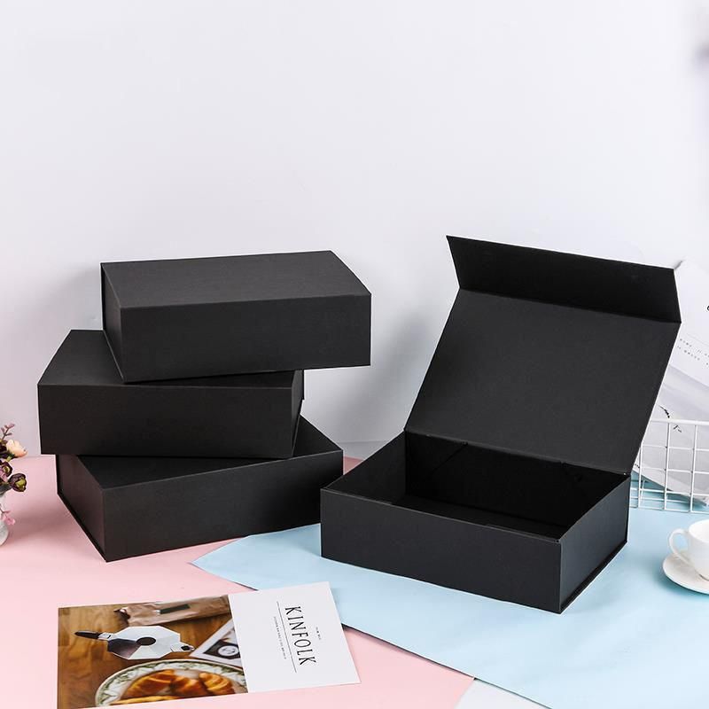 Recycled Classic Primary Color Deep Foldable Magnetic Presentation Gift Box Package for Perfume Package