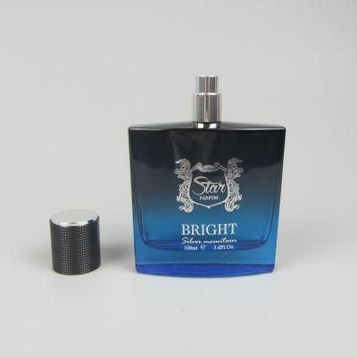 Square Spray Fragrance Parfum Bottle Black Refillable Perfume Glass Bottle