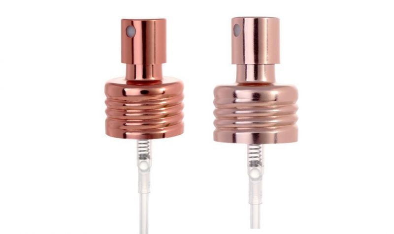Smooth Ribbed Fine Mist Spray Pump with Clear PP 18/415 24/410 28/410 Plastic Sprayer