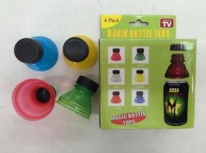 6PCS Magic Plastic Bottle Cap for Pop Can