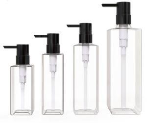 530ml Clear Shampoo Bottle with Press Pump
