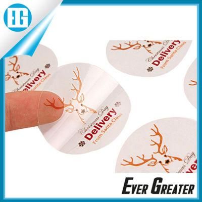 Customized Transparent Round Sticker for Sale
