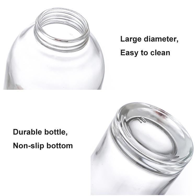 Wholesale Refill Bathroom Frosted Clear Shampoo Hand Foam Soap Dispenser Liquid Glass Bottle